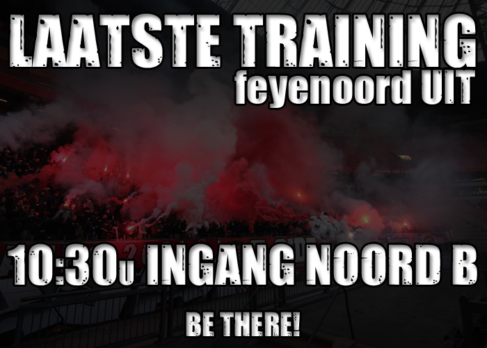 OPROEP LAATSTE TRAINING!